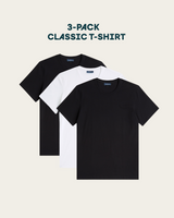 T-shirt 3-pack bundle | White & Black