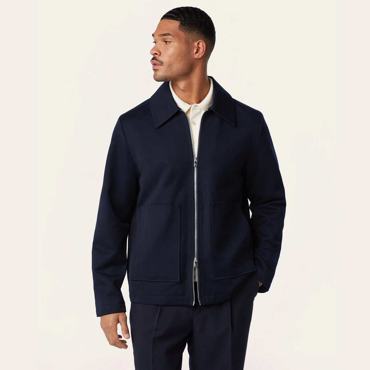 Twill Jacket Navy