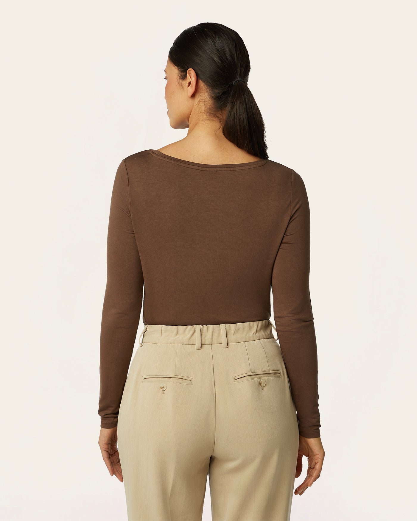 Boatneck Knit - Dark Brown