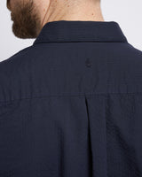 Seersucker shirt Navy