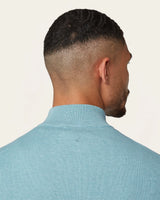 Seawool Half Zip Light Blue