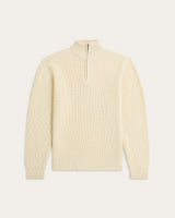 Heavy Seawool Half Zip Off-white
