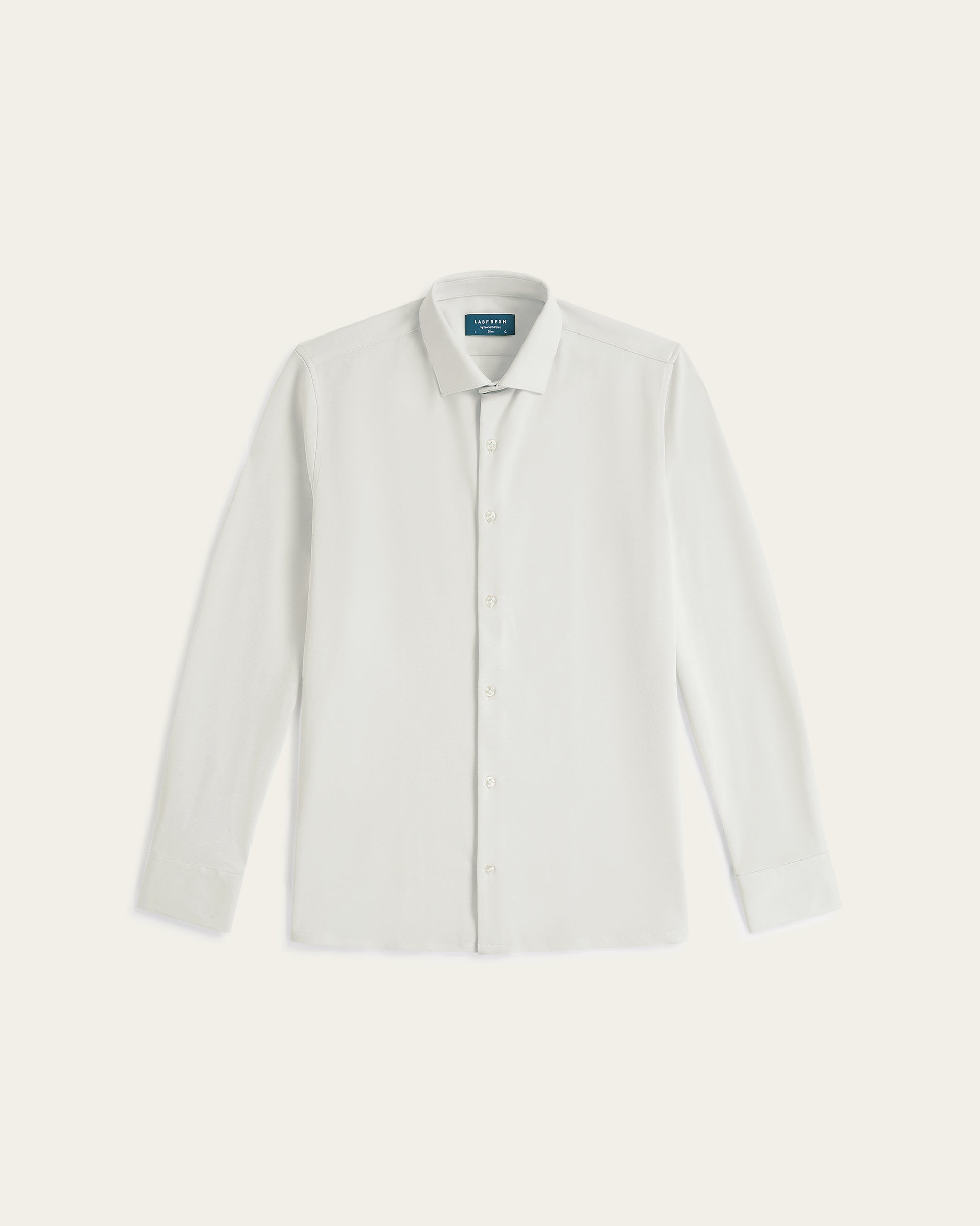 Knitted non-iron shirt Cloud Grey