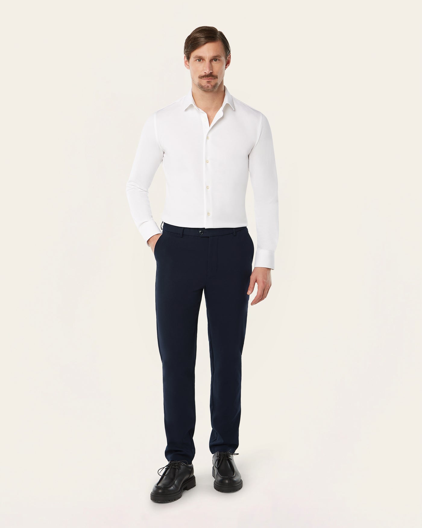 Shirt jacket & Knitted non-iron shirt bundle