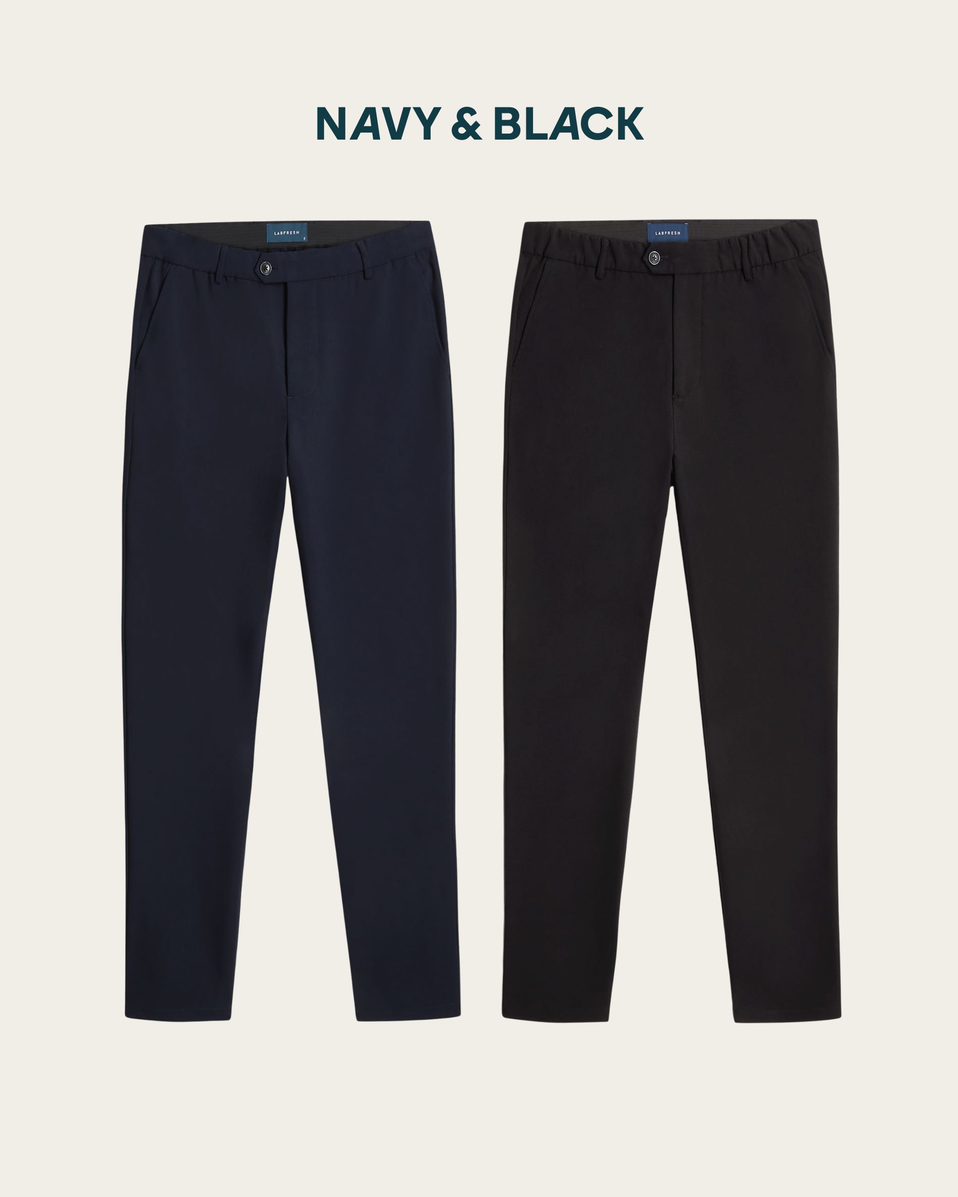 Light-weight pants 2-pack bundle | Olive & Navy