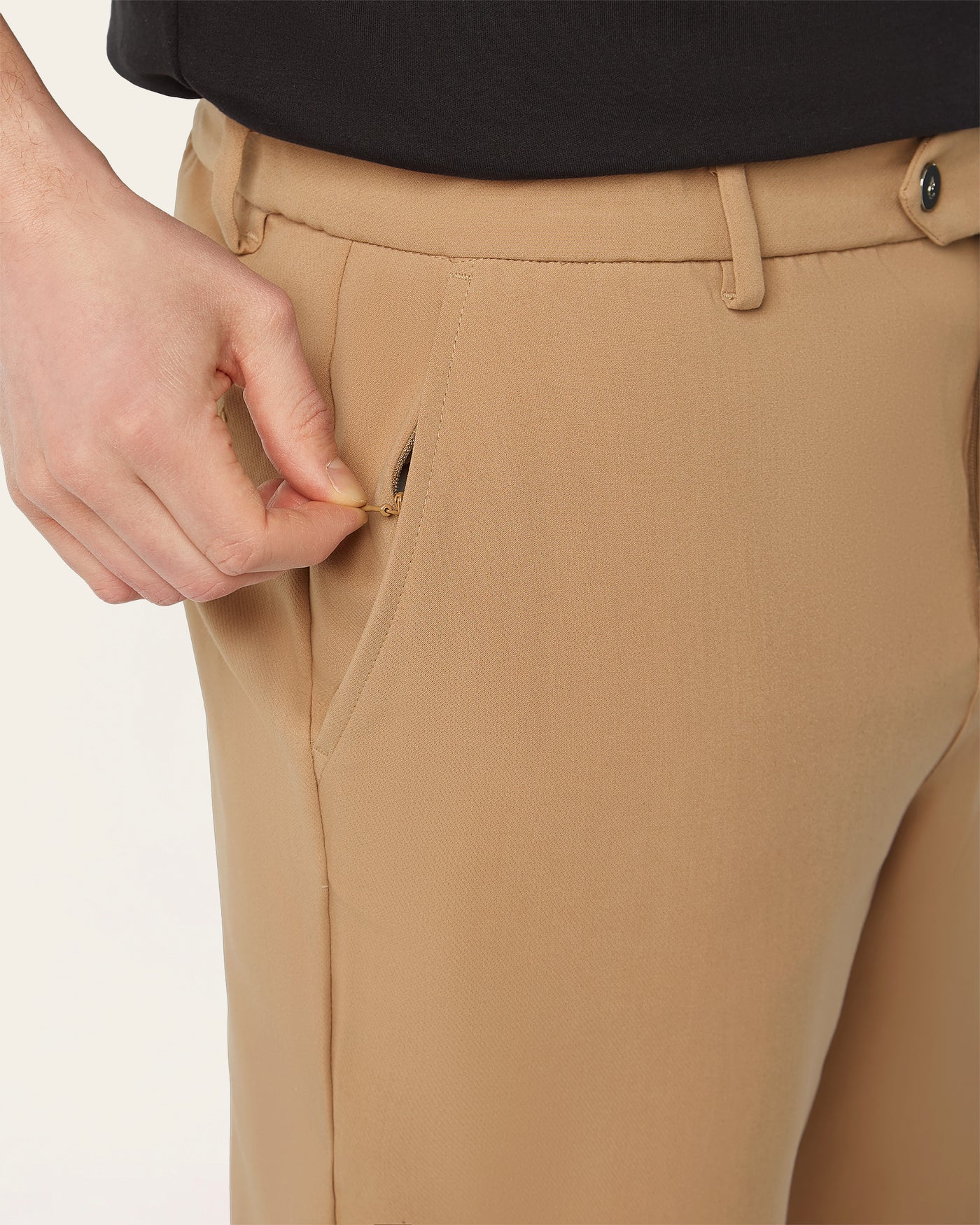 Straight pants Light Camel