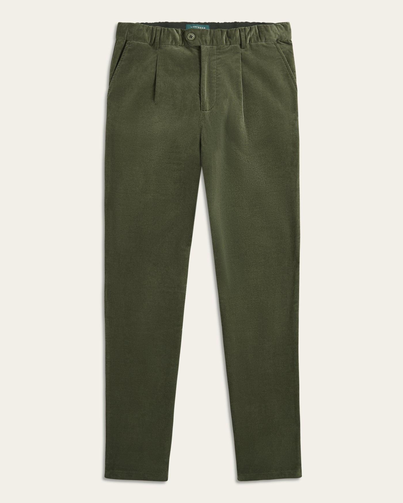 Straight Corduroy Pants Dark Olive