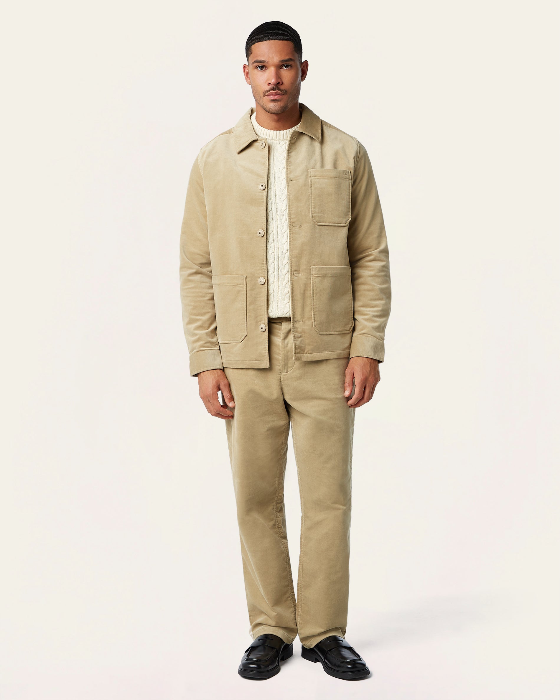 Cordruoy Shirt Jacket Sand