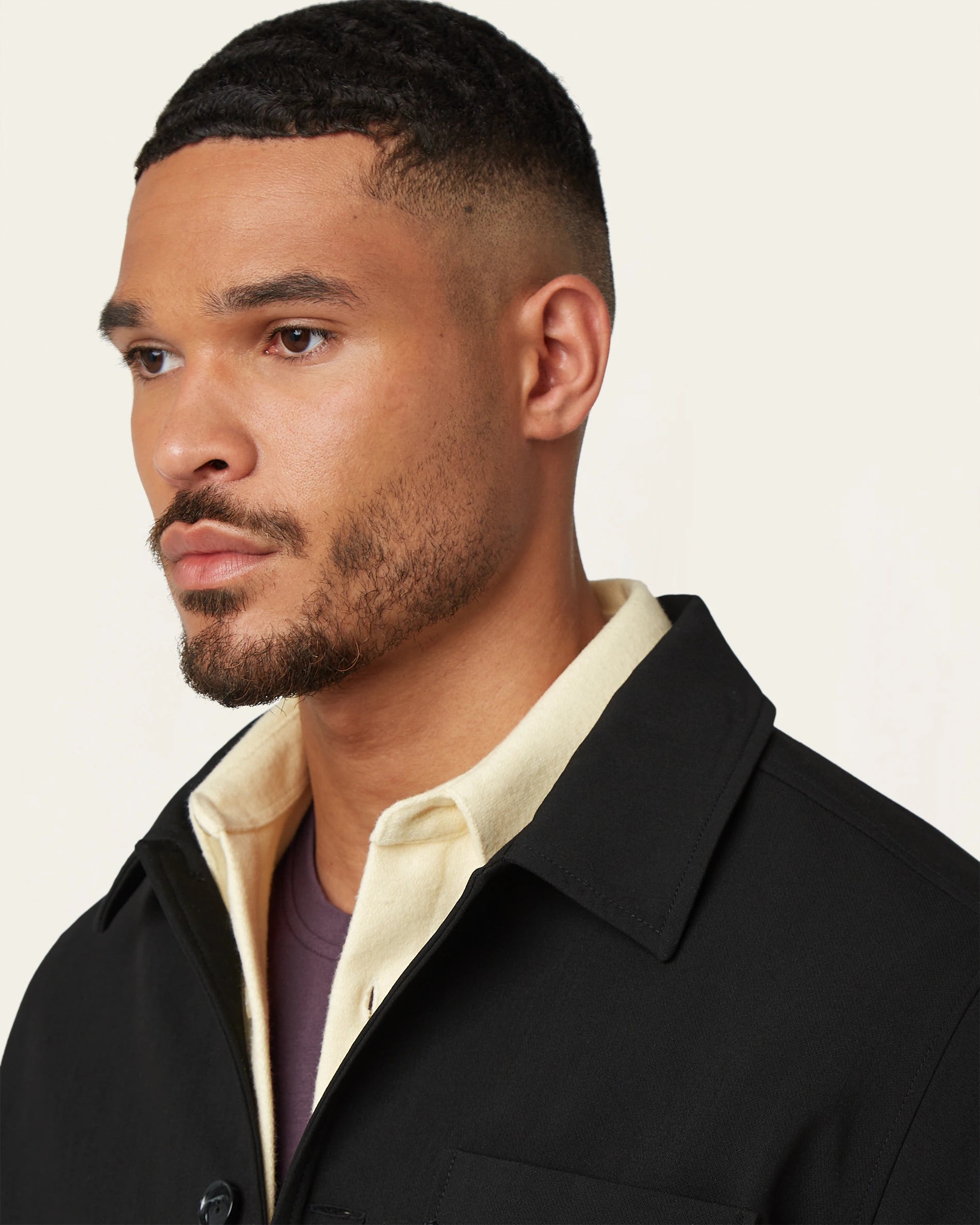 Shirt jacket & Knitted non-iron shirt bundle