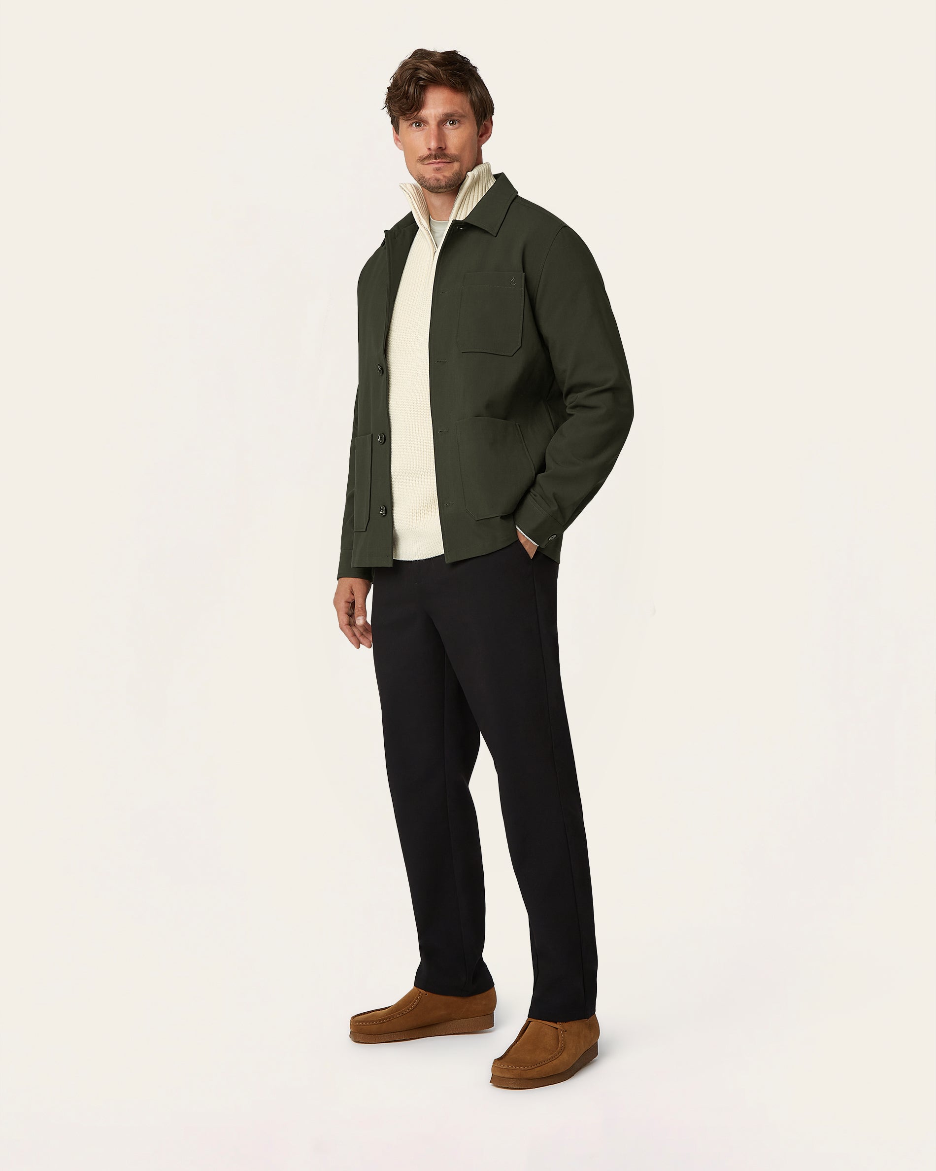 Shirt Jacket Dark Green