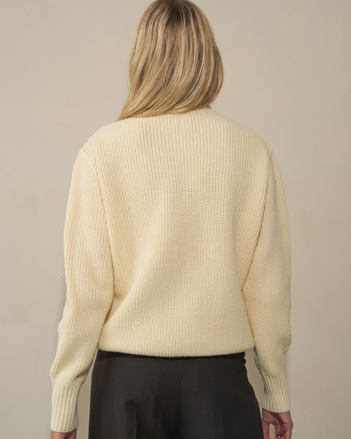 Heavy Seawool V-neck - Off White
