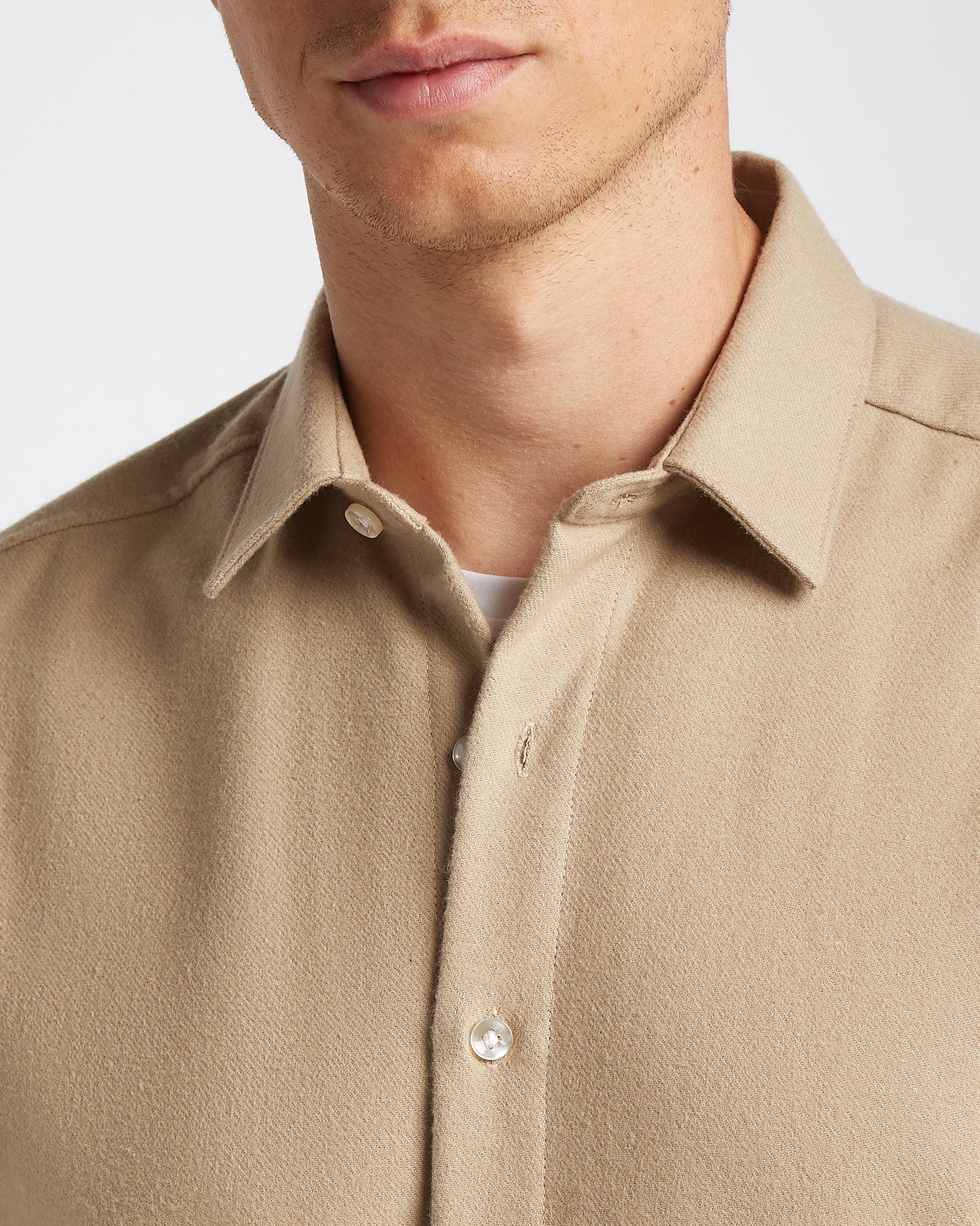 Flannel shirt Beige LABFRESH