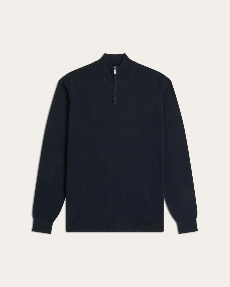 Seawool Half Zip Navy