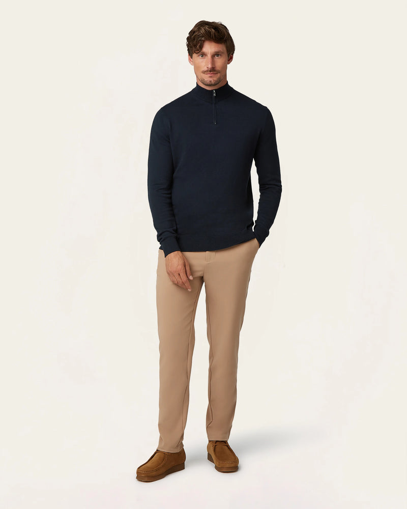 Seawool Half Zip Navy