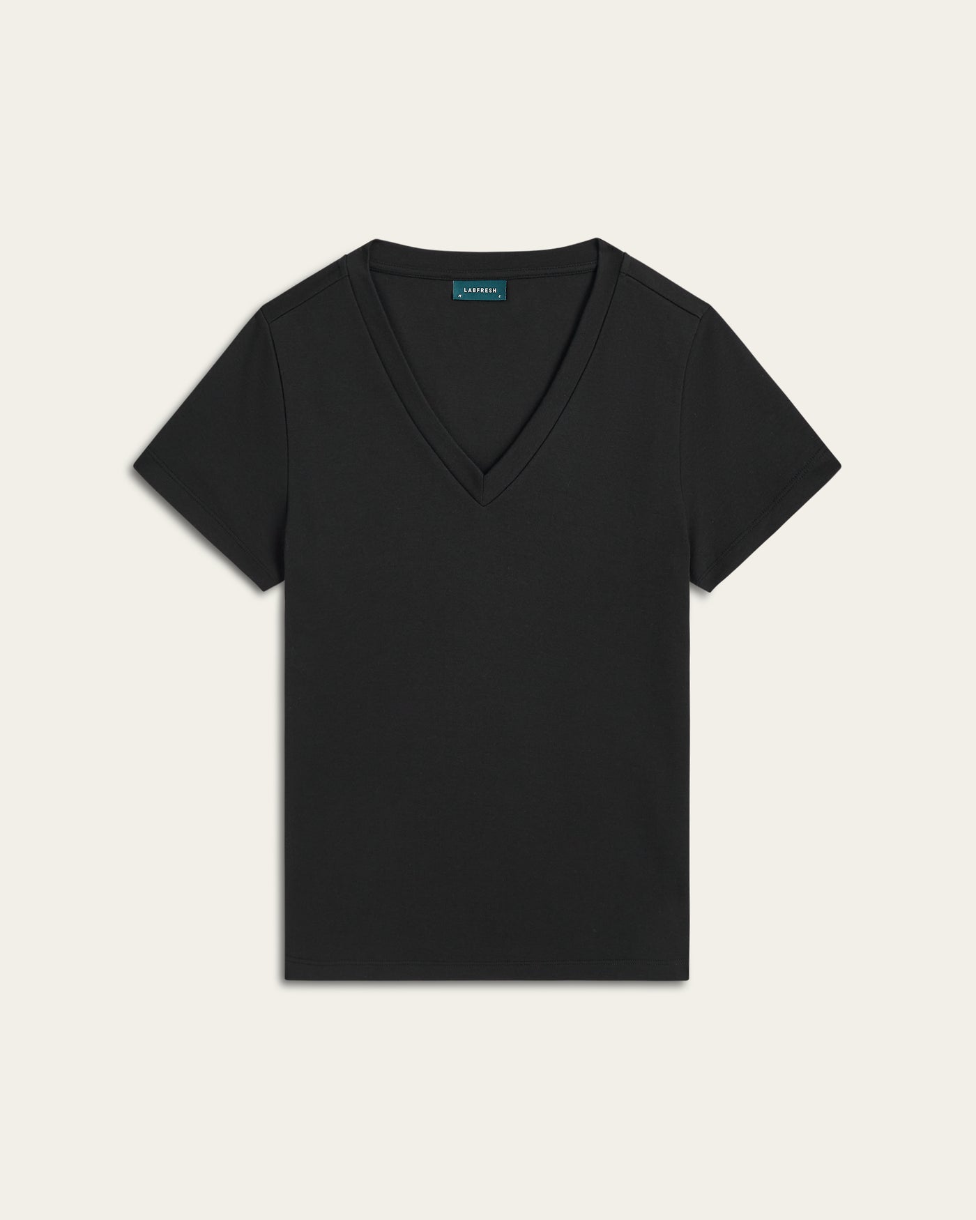 V-neck Slim T-shirt - Black