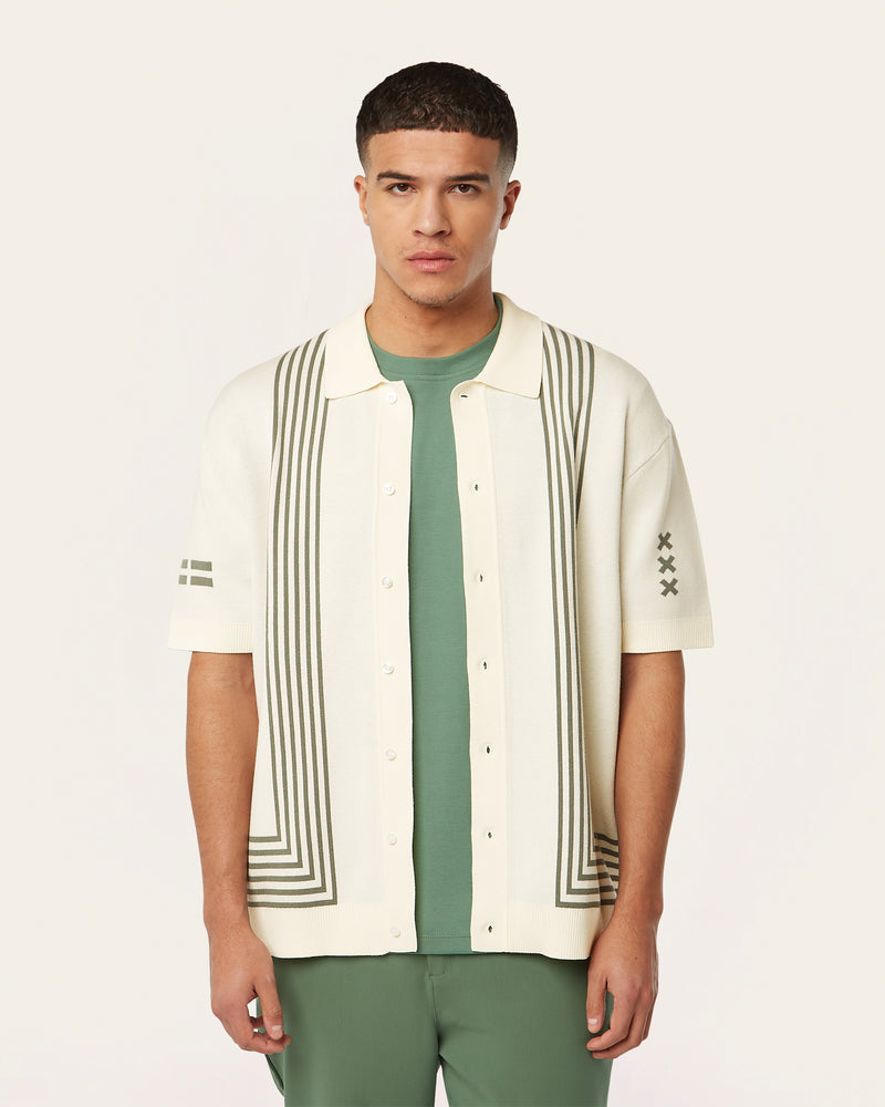 Schöne Jacquard Polo Off-white