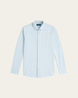 Knitted non-iron shirt Light Blue