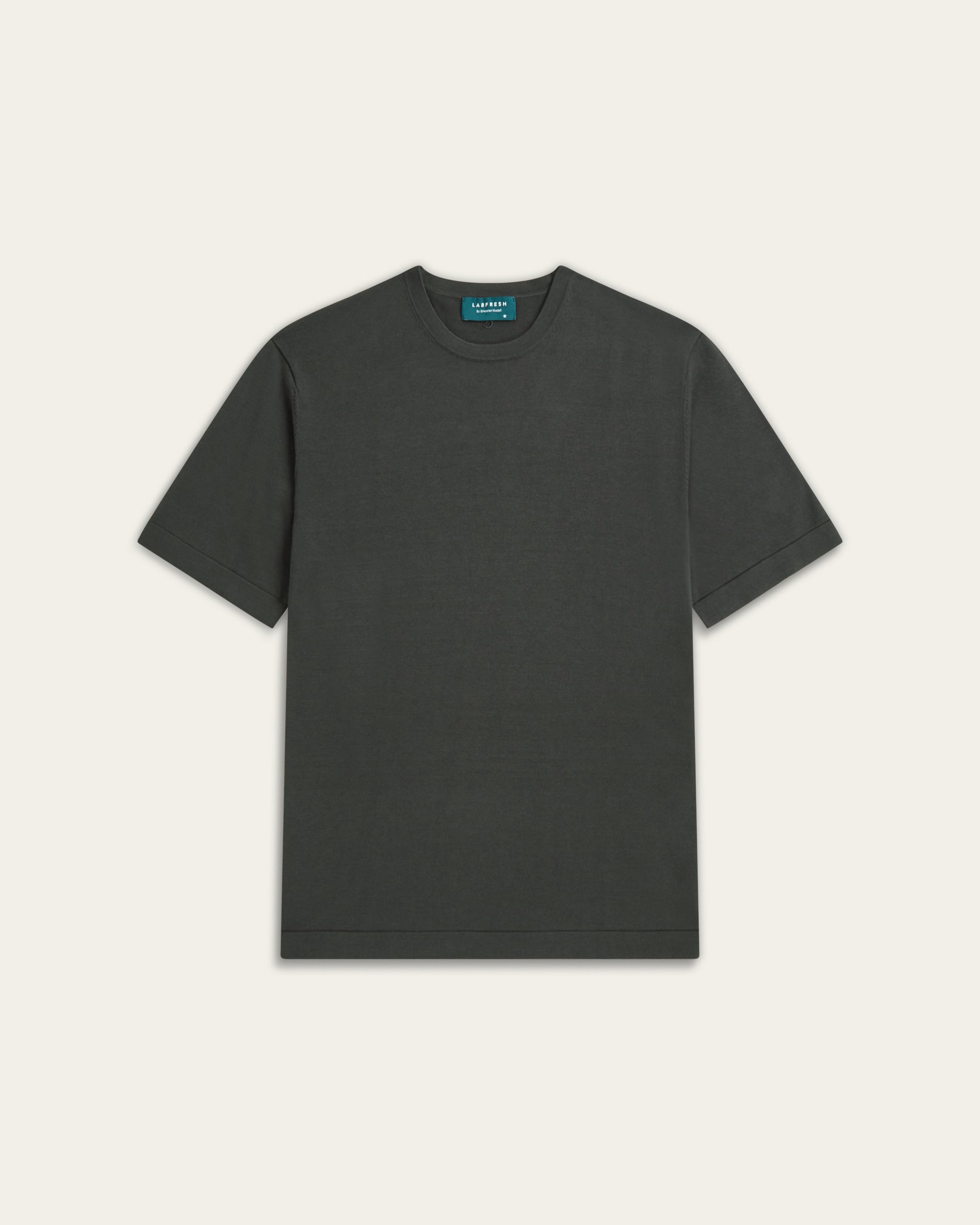 Knitted t-shirt Dark grey