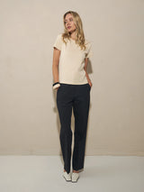 Slim T-shirt Beige