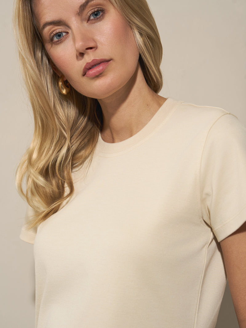 Slim T-shirt Beige
