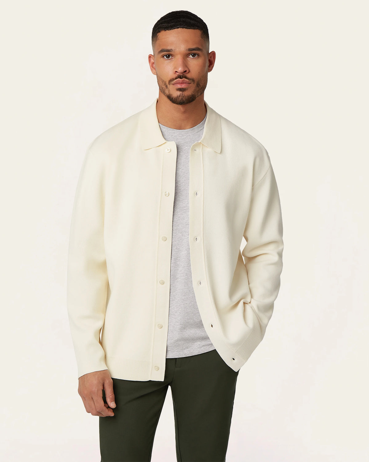 Jacquard Cardigan Off-white
