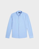 Non-iron stretch shirt blue