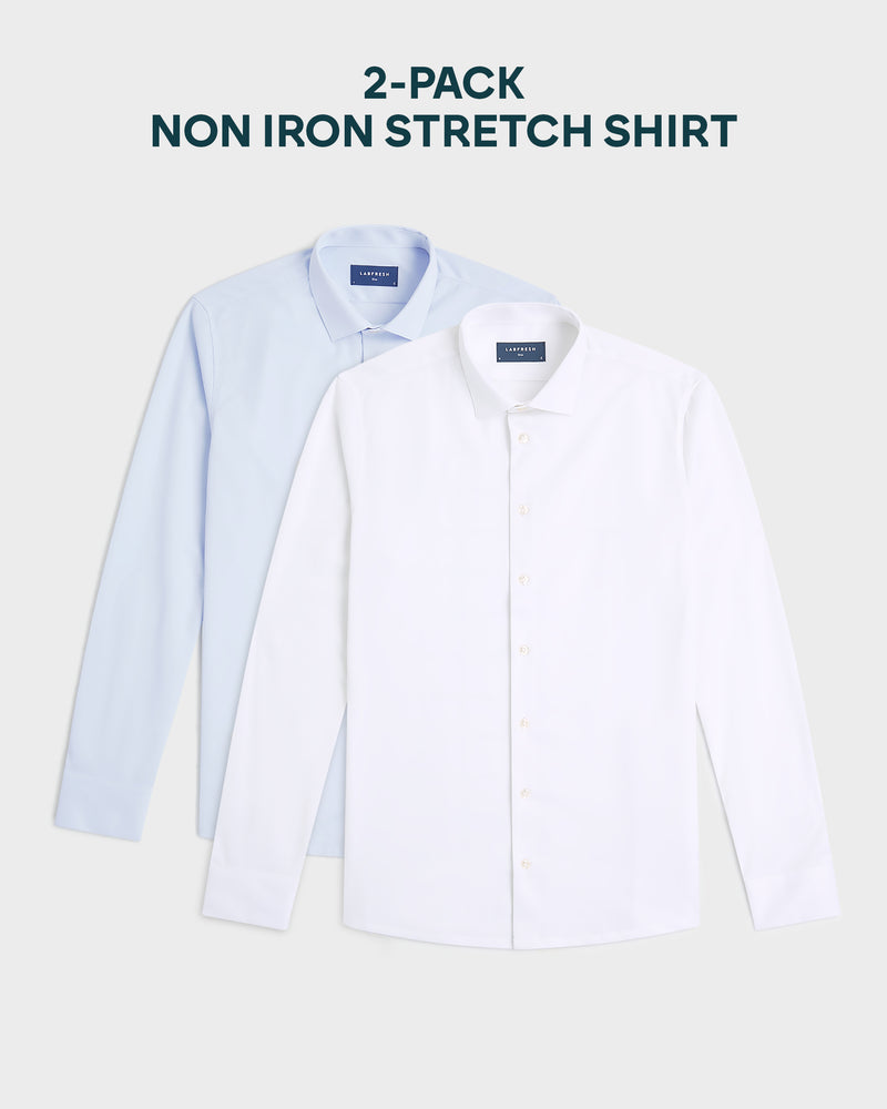 Non-iron stretch shirt 2-pack bundle