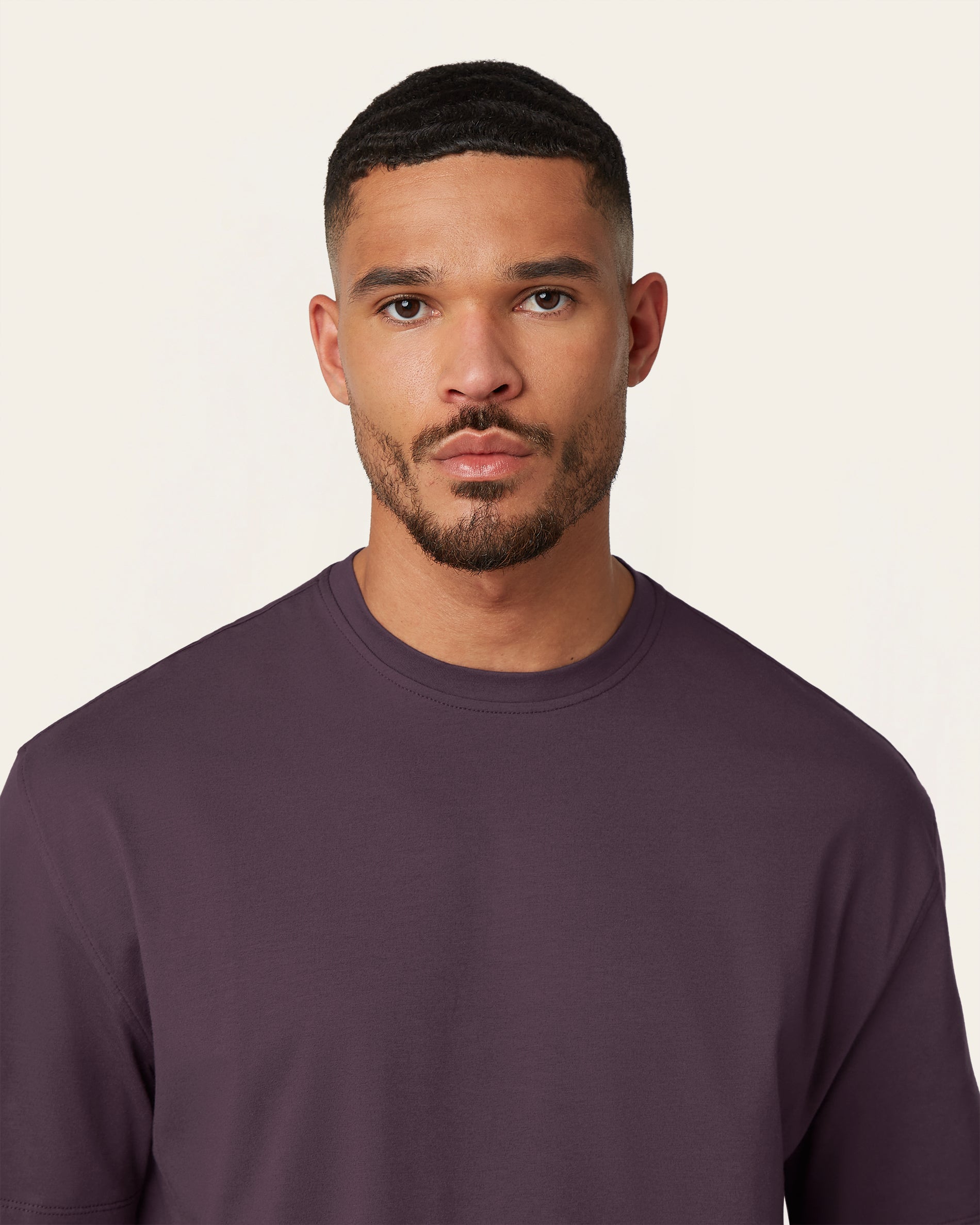 Relaxed T-shirt Dark Plum