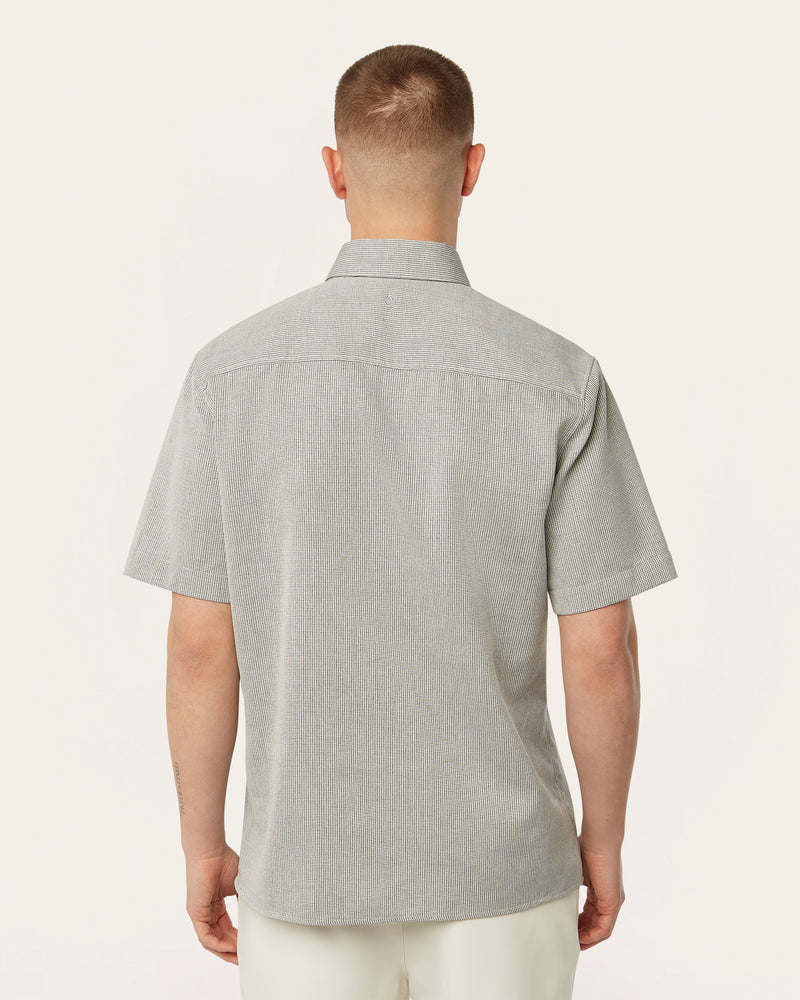 Short Sleeve Shirt Grey / Navy Check