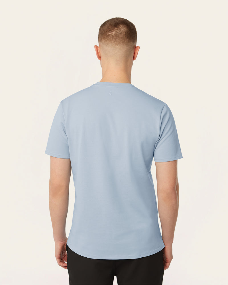 Piqué t-shirt Light Blue