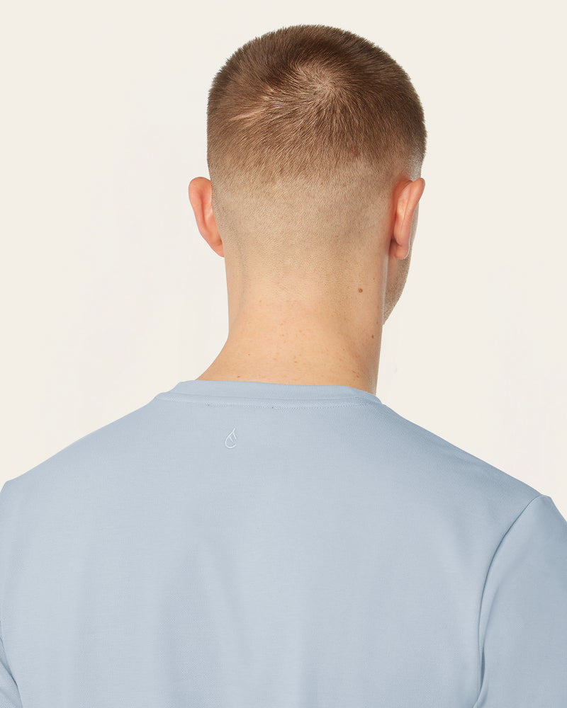 Piqué t-shirt Light Blue