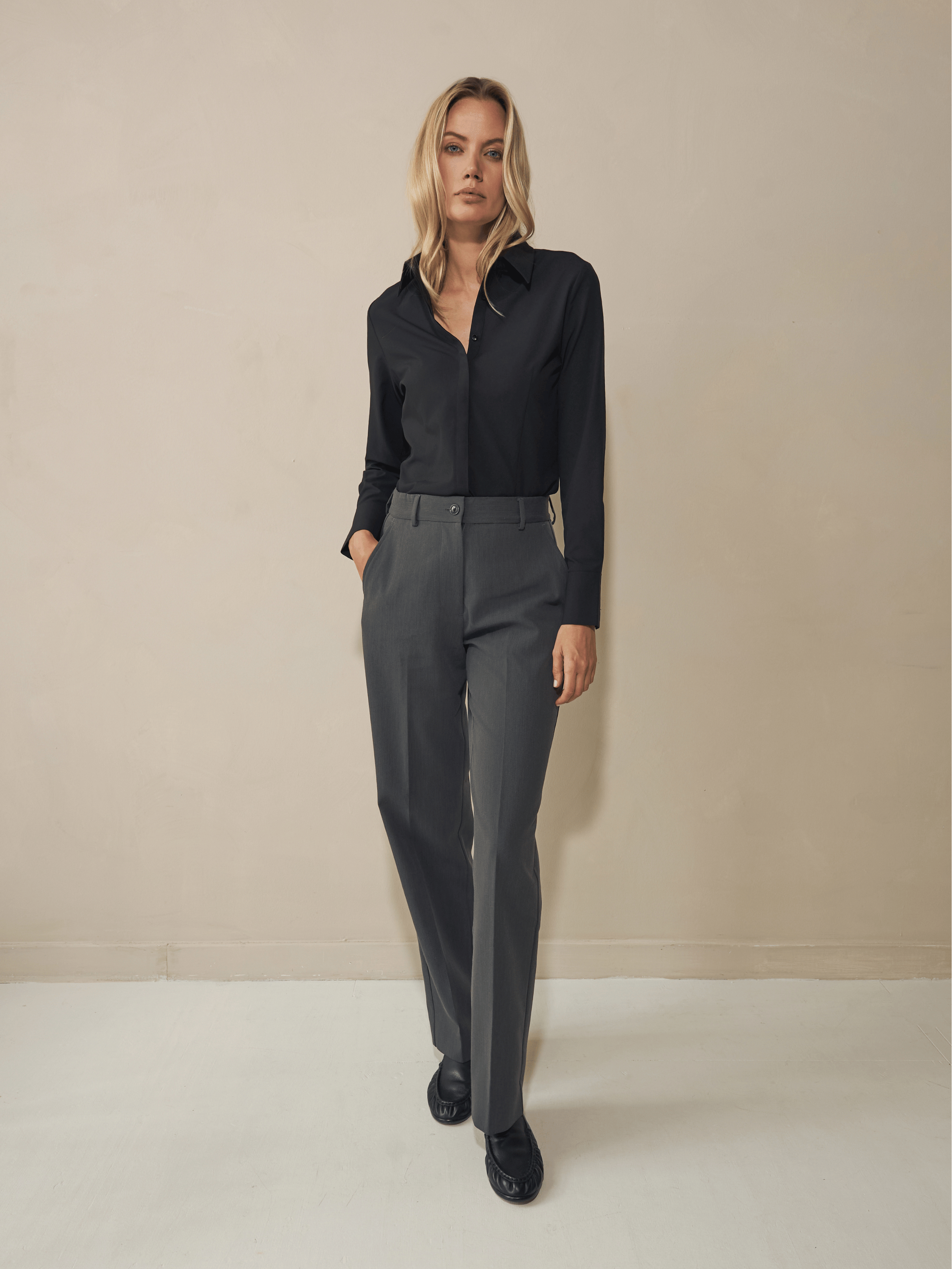 Slim fit Blouse - Black