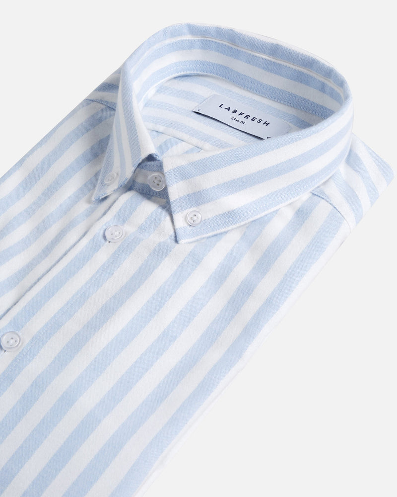 Soft Oxford shirt big stripe