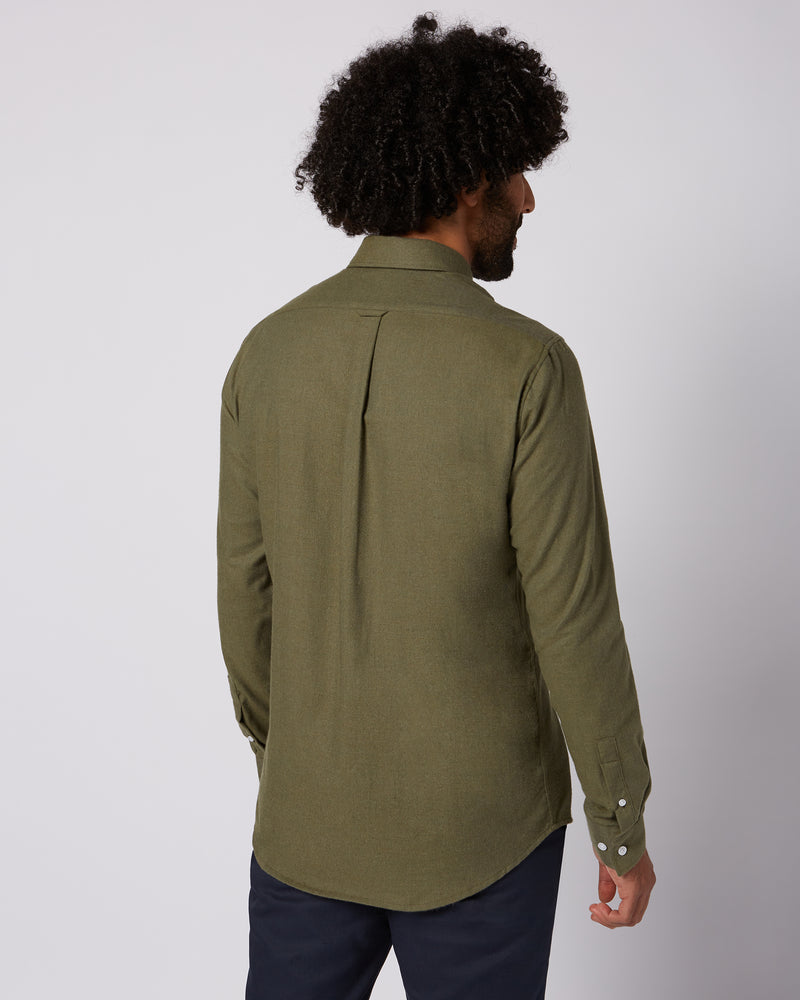 Prior Tech: Flannel shirt army green