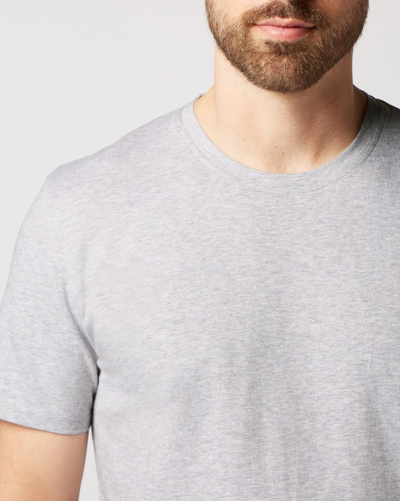T-shirt knitted light grey