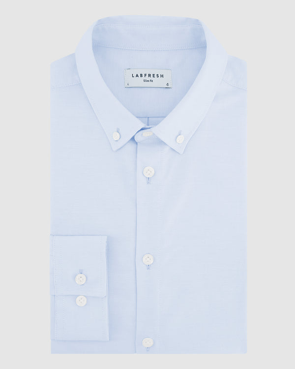 Oxford stretch shirt blue